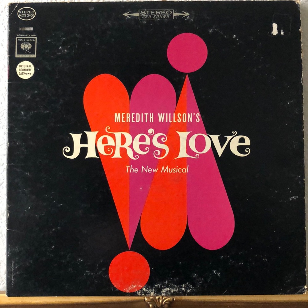 Meridith Wilson's Here's Love Musical Soundtrack Vinyl Album '63